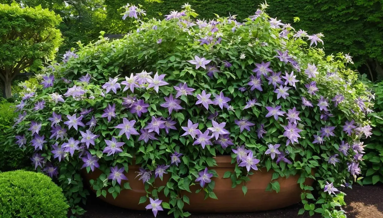 Clematis 'Crystal Fountain'
