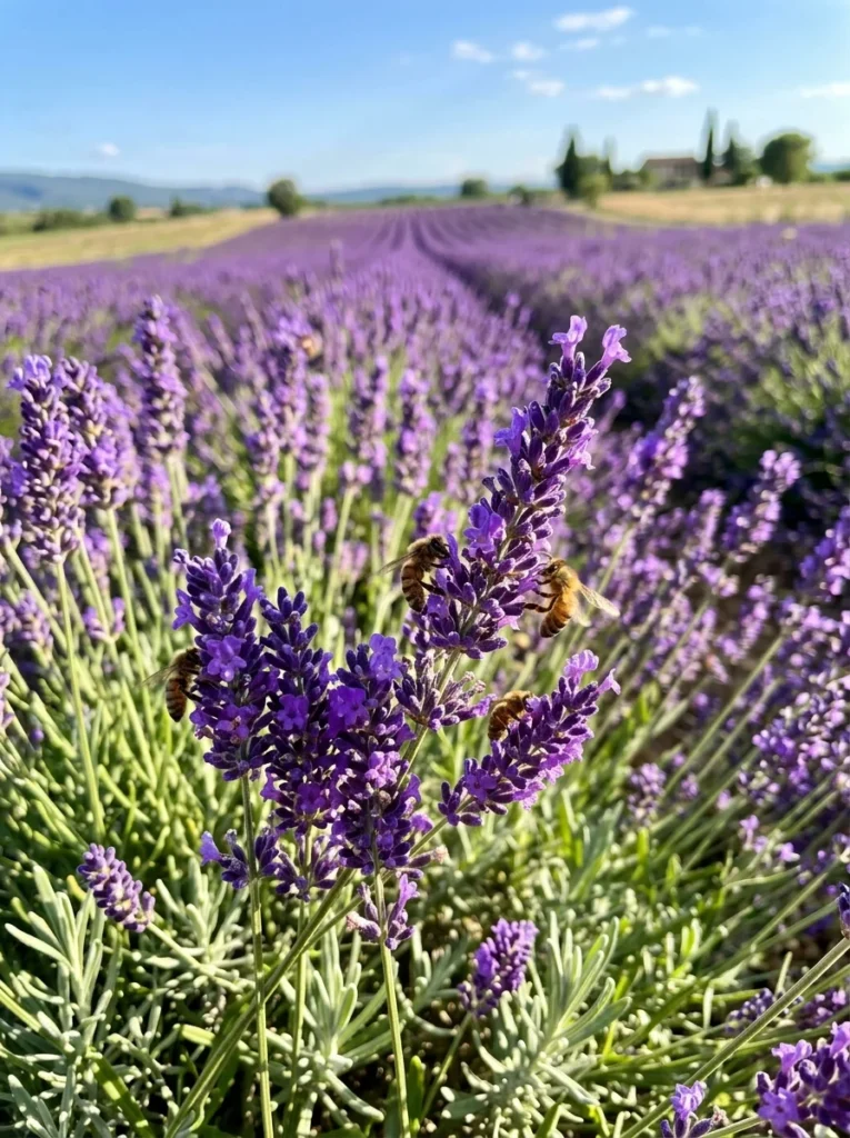 purple lavender fragrant perennial summer flowers full sun drought tolerant bees