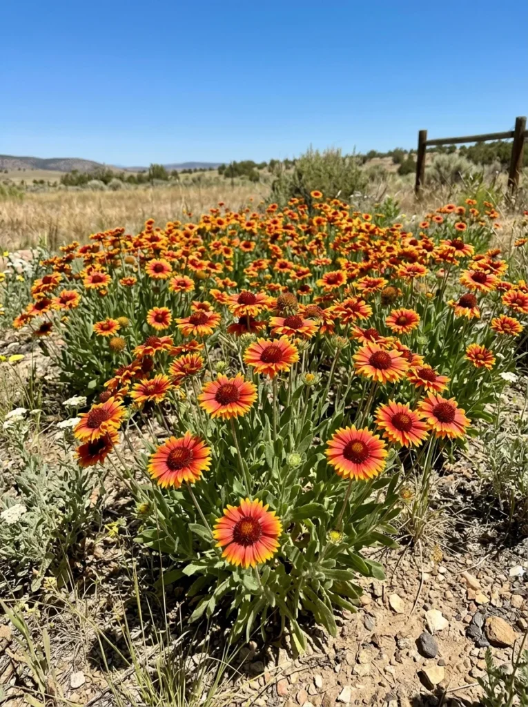 bold red yellow gaillardia blanket flower heat tolerant summer perennial dry garden