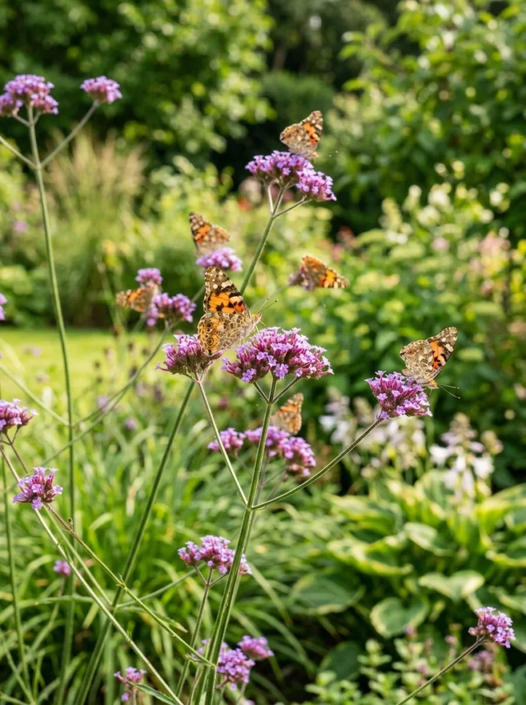 verbena bonariensis annual flowers that attract butterflies