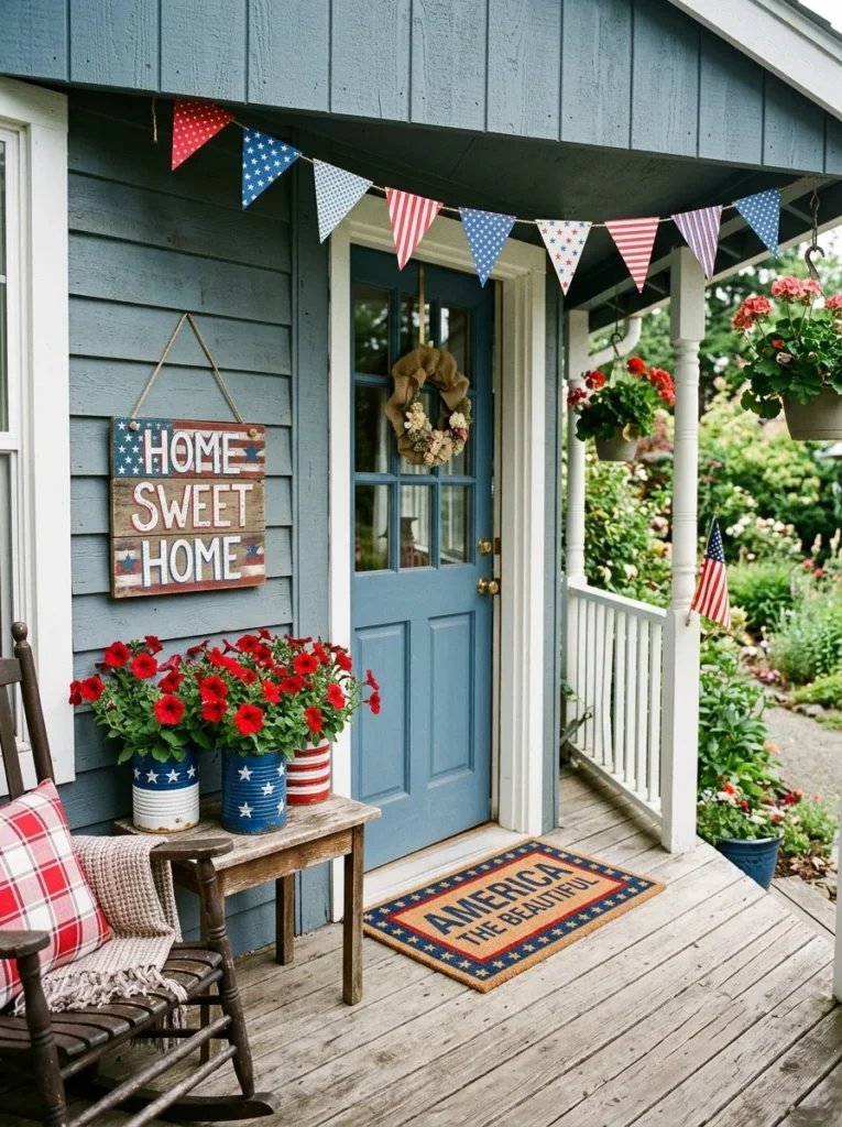 Budget patriotic porch decor under thirty dollars