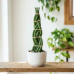 how to shape snake plant into spiral — Sansevieria cylindrica trained into a perfect coil