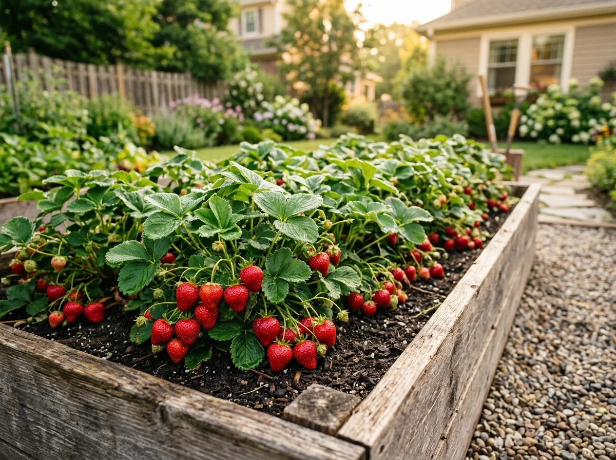 How to grow strawberries in a raised bed garden