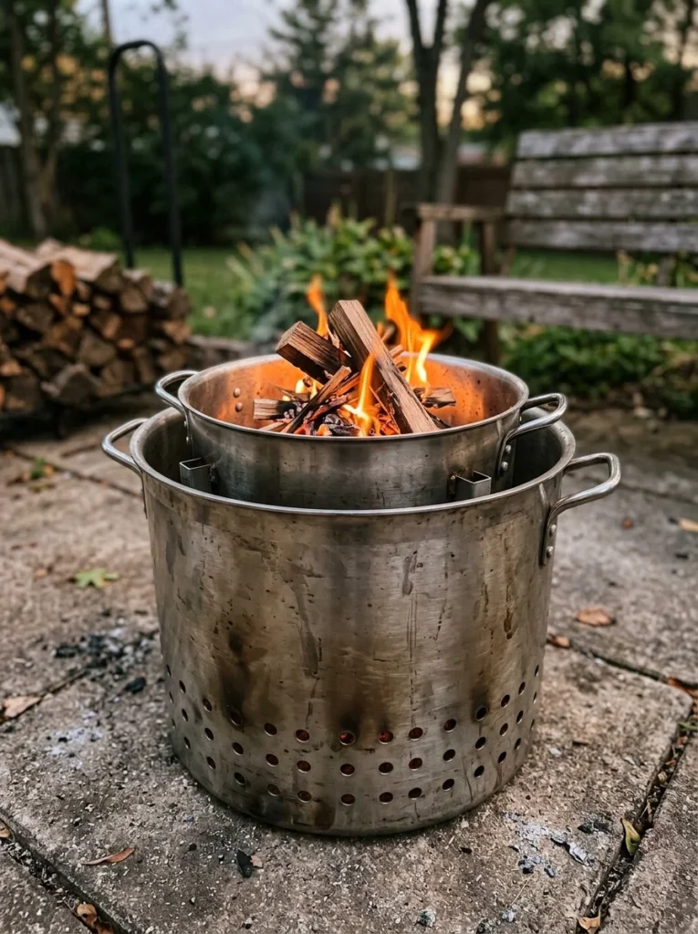 no weld stock pot smokeless fire pit