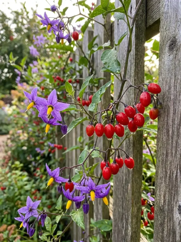 bittersweet nightshade climbing vine
