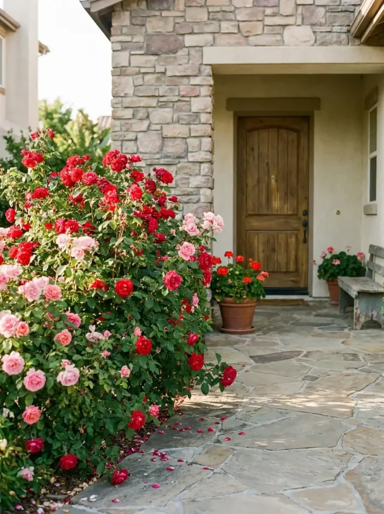 roses non toxic perennials for front yard