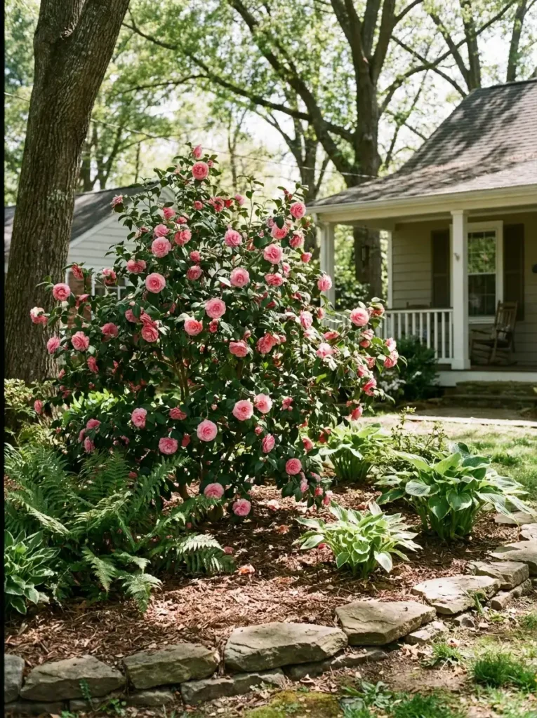 camellia non toxic flowering shrub