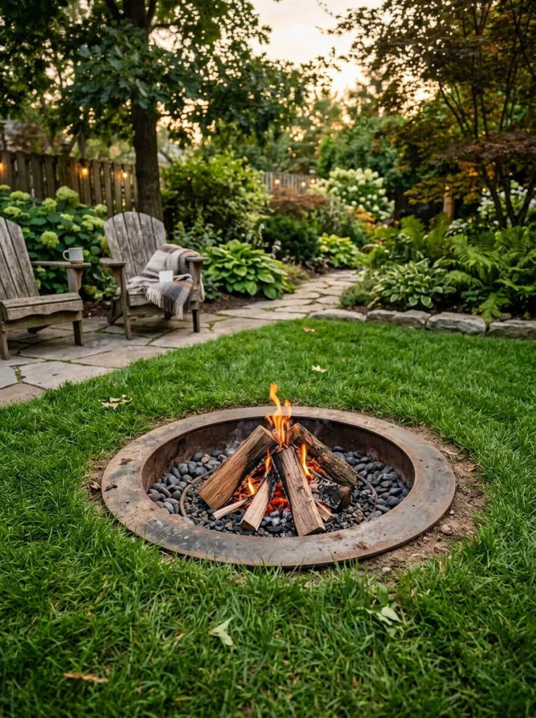 in ground smokeless fire pit design