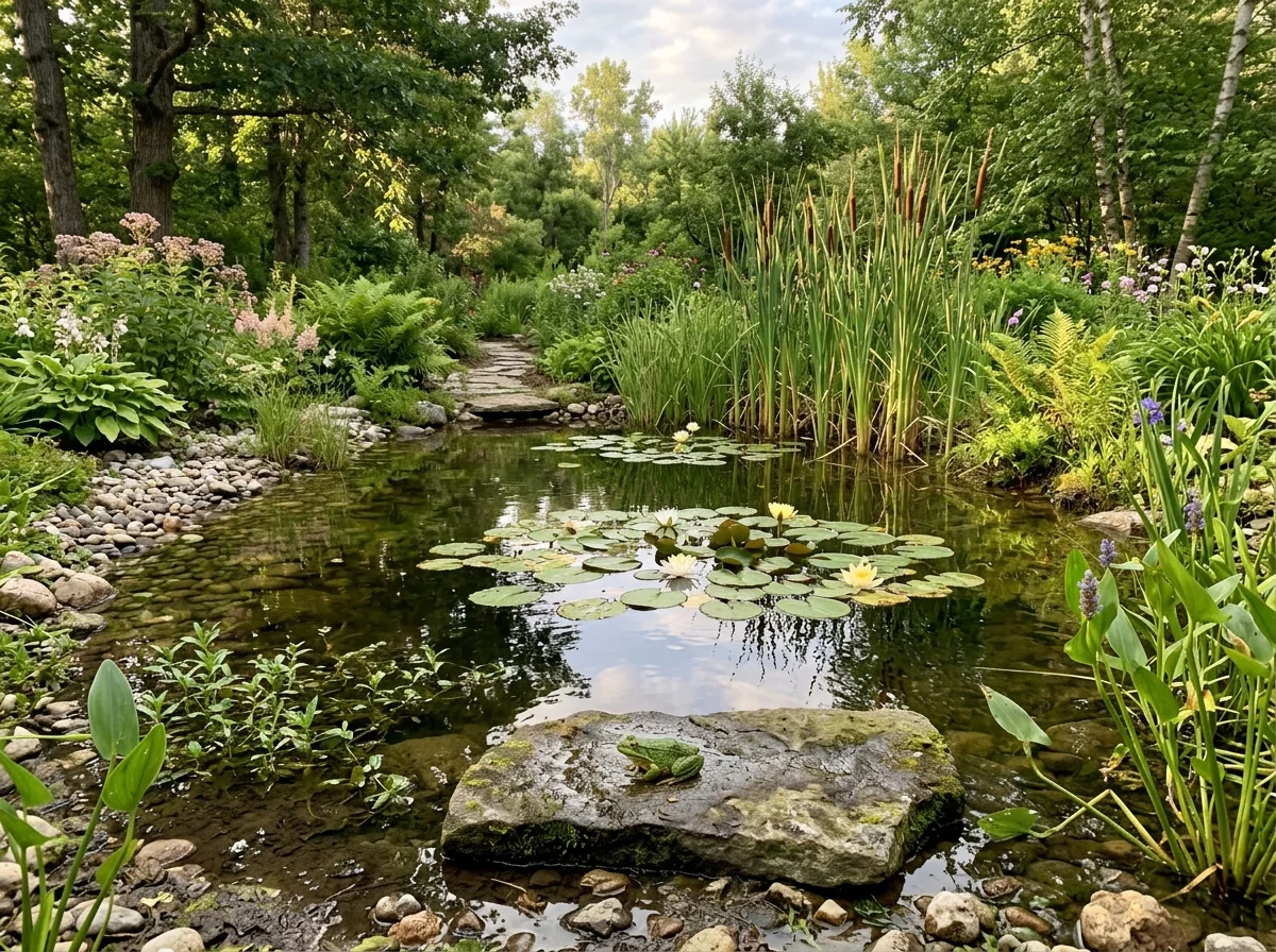 how to attract frogs and toads to your backyard pond